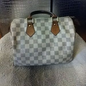 Authentic Louis vuitton speedy Damier Azur